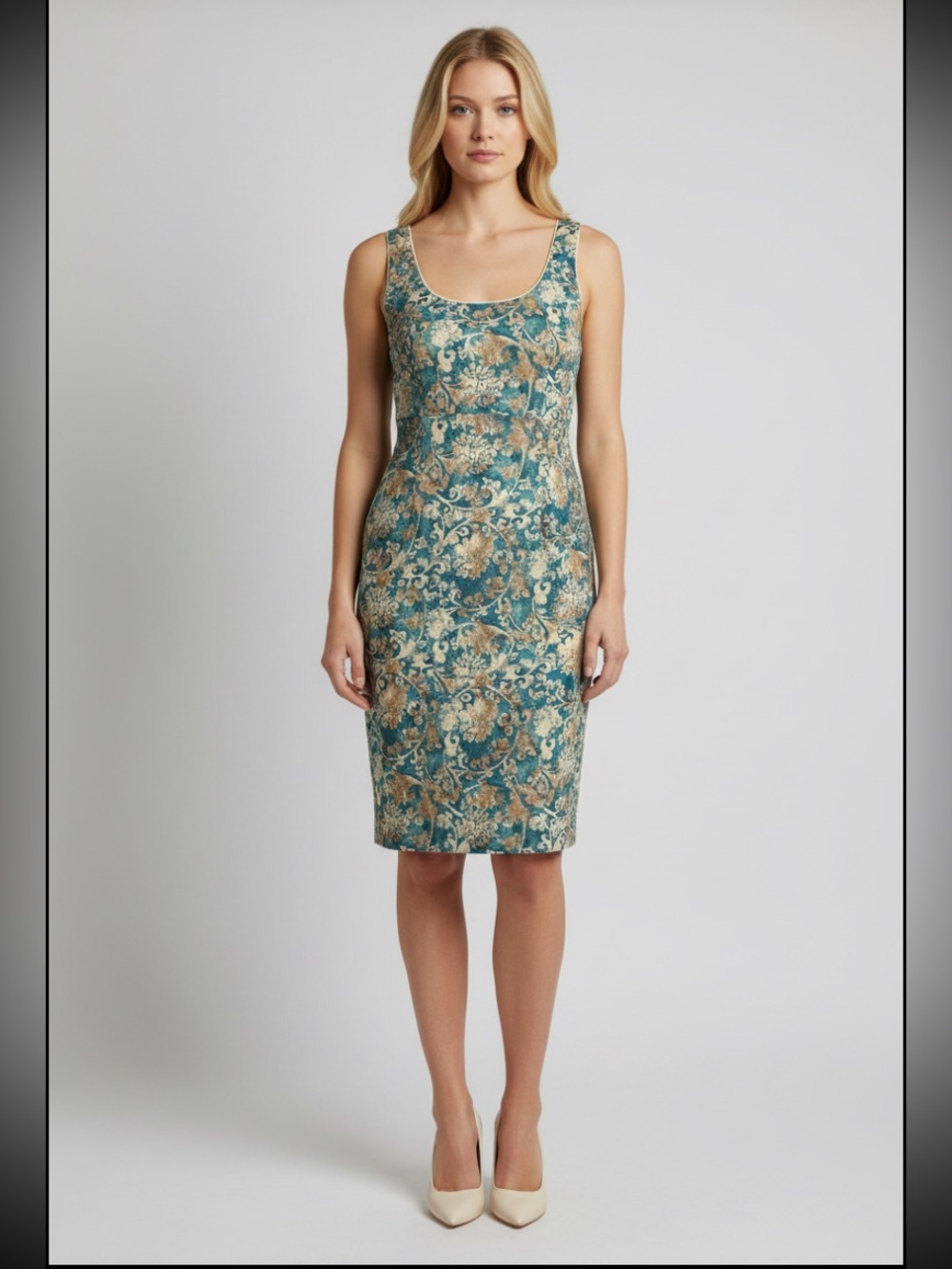 Peruvian connection Pima cotton beautiful sheath dress